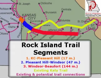 Rock Island Railroad Map Missouri Katy Trail & Rock Island Spur | Area Attractions | Windsor, Mo